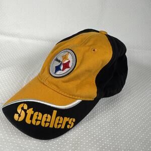 Pittsburgh Steelers NFL Hat Kid’s Size Adjustable OTS Black & Yellow Team Colors